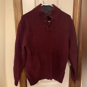 Lands’ End maroon sweater, size medium